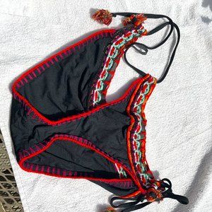 String tie crochet bikini bottoms